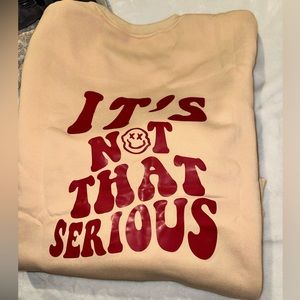 Slogan graphic crewneck sweatshirt